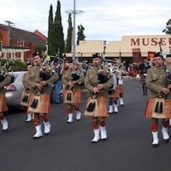 Pipe Band marching